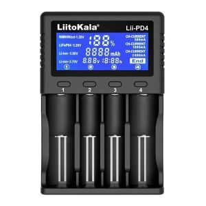 LIITOKALA φορτιστής LII-PD4 για μπαταρίες NiMH/CD