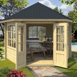 Ξύλινο κιόσκι Καλυψώ 323 x 370εκ. Ξύλινο σπίτι Καλυψώ 323 x 370εκ. - Image 4