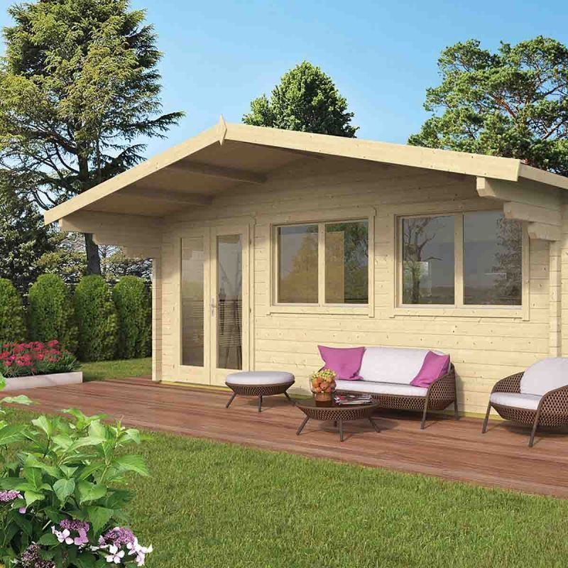 Ξύλινο σπίτι κήπου Ballyragget Ξύλινο σπίτι κήπου BALLYRAGGET 595x800+130εκ.