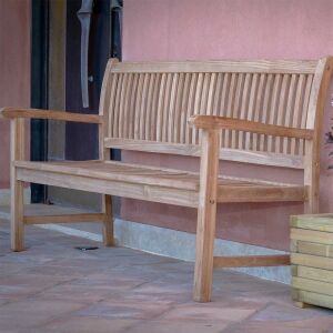 Ξύλινο παγκάκι teak Παγκάκι TEAK 180εκ. - Image 4