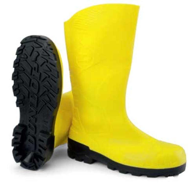 Μπότα ασφαλείας αδιάβροχη S5 Dunlop Devon κίτρινη