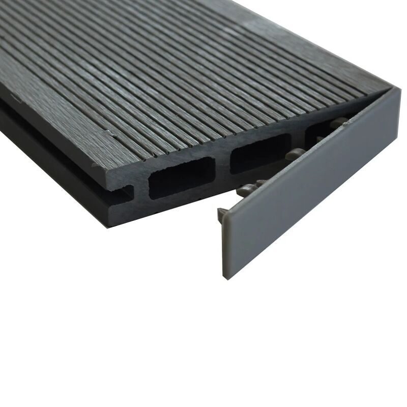 Τάπα WPC  2 x 10,5εκ. 2,5 x 10,5εκ. | γκρι σκούρο (συσκευασία 10τεμ.) - Image 3