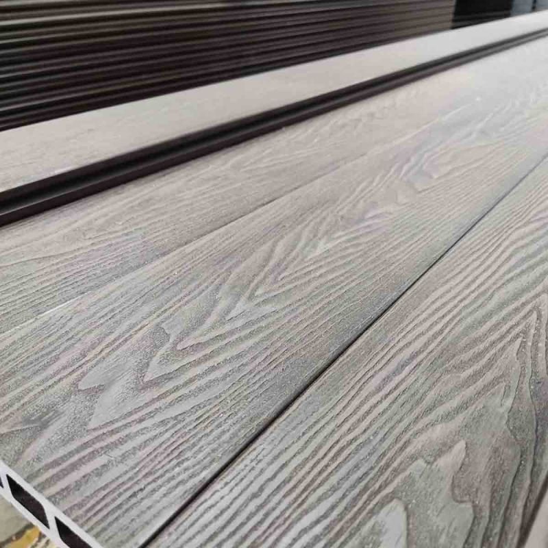WPC τάβλα deck  2,5 x 14,6 x 390εκ. με νερά ξύλου - Image 4