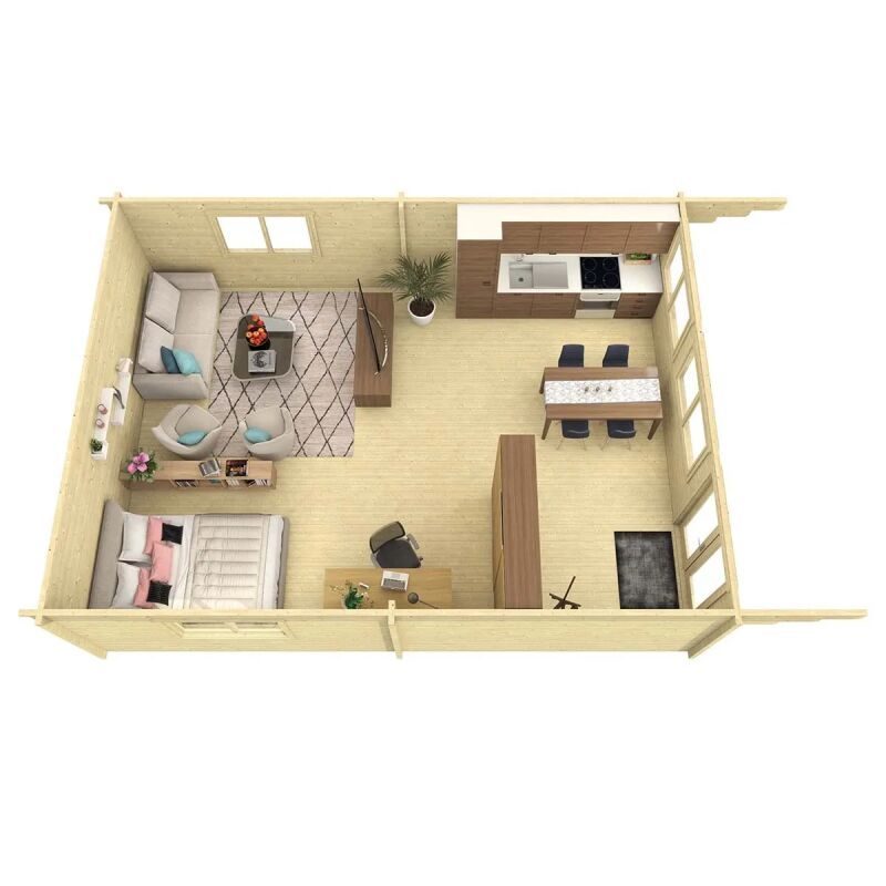Ξύλινο σπίτι κήπου Ballyragget Ξύλινο σπίτι κήπου BALLYRAGGET 595x800+130εκ. - Image 2