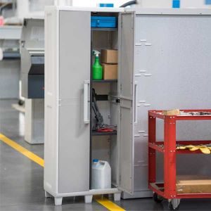 Ντουλάπα πλαστική ψηλή με 3 ράφια Urban - Image 3