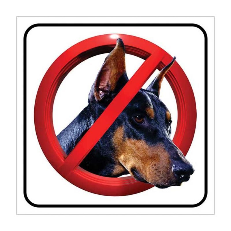 Πλαστική πινακίδα σήμανσης απαγορεύονται οι σκύλοι