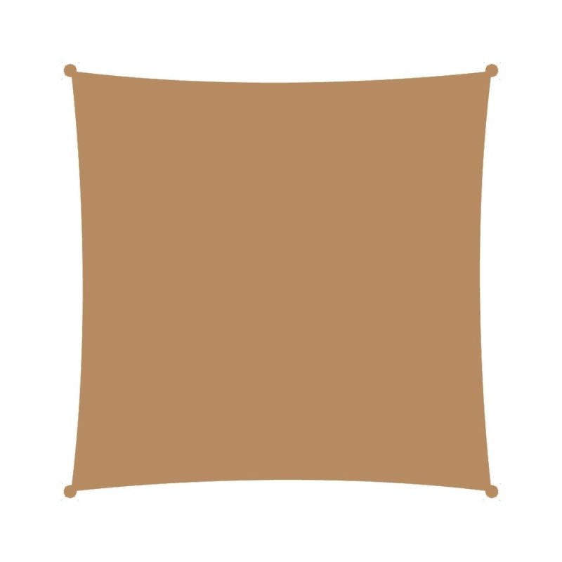Τετράγωνο πανί σκίασης 230gsm 3,6x3,6μ. Εκρού - Image 3