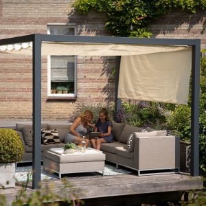 Στόρι εξωτερικού χώρoυ εκρού 240(Υ) x 248εκ. | εκρού - Image 3