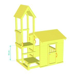 Ξύλινος πύργος Lookout + προέκταση ΞΥΛΙΝΟΣ ΠΥΡΓΟΣ LOOKOUT 90εκ. με προέκταση | set - Image 3