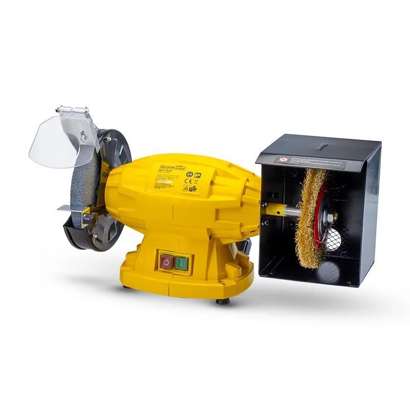 ΔΙΔΥΜΟΣ ΤΡΟΧΟΣ Φ150mm , 350W ΜΕ ΒΟΥΡΤΣΑ BDT1515 BORMANN Lite