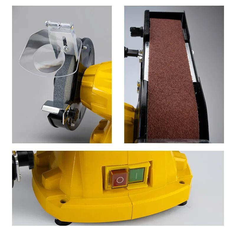 ΔΙΔΥΜΟΣ ΤΡΟΧΟΣ 350W, 150mm, ΜΕ ΤΑΙΝΙΑ 50x686mm BDT1520 BORMANN Lite - Image 2