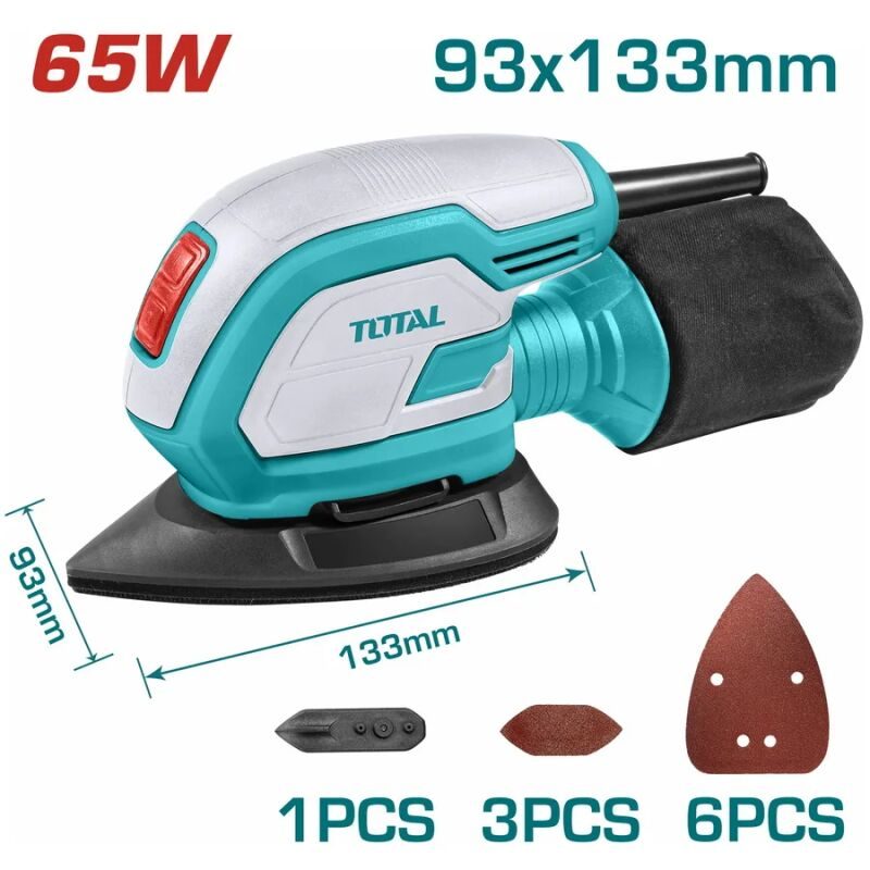 ΠΑΛΜΙΚΟ ΤΡΙΒΕΙΟ ΧΟΥΦΤΑΣ ΤΡΙΓΩΝΙΚΟ 65W (TMS6505) TOTAL