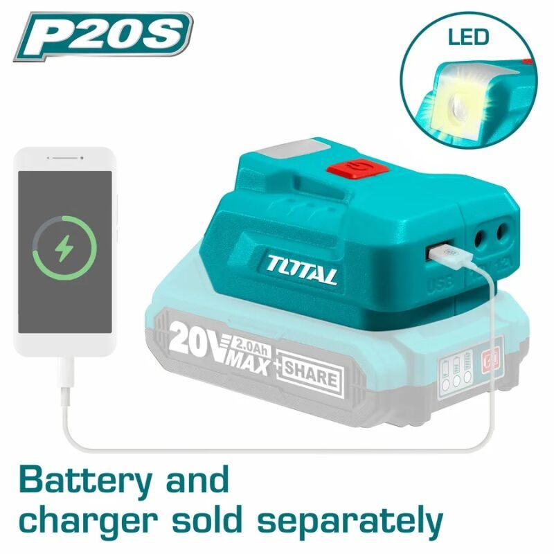 ΦΟΡΤΙΣΤΗΣ USB-A 20V Li-Ion Powerbank SOLO (TUCLI2022) TOTAL