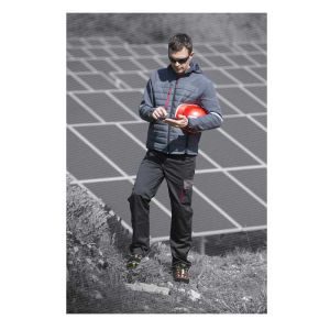 Σακάκι με κουκούλα γκρι χρώματος DELTA plus - Image 4