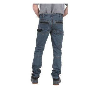 Τζιν παντελόνι ανδρικό βαμβακερό μπλε χρώματος Beta - Image 3