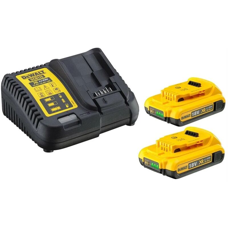 ΦΟΡΤΙΣΤΕΣ DEWALT DCB115D2 18V + 2x2.0Ah