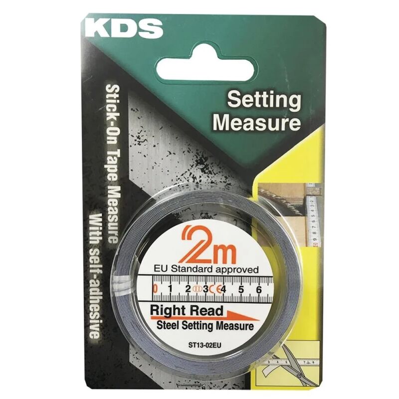 ΜΕΖΟΥΡΕΣ KDS ST13-02EU "CE" 2M X13MM ΜΕΤΑΛΛΙΚΕΣ ΑΥΤΟΚΟΛΛΗΤΕΣ