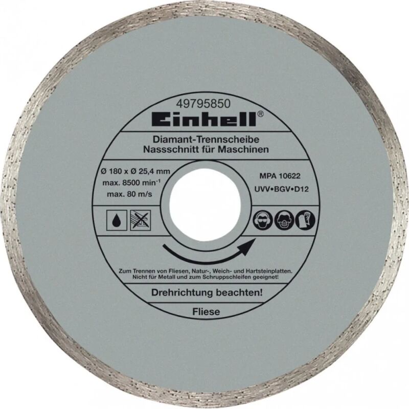 ΔΙΑΜΑΝΤΟΔΙΣΚΟΙ EINHELL 49795850 180x25,4mm