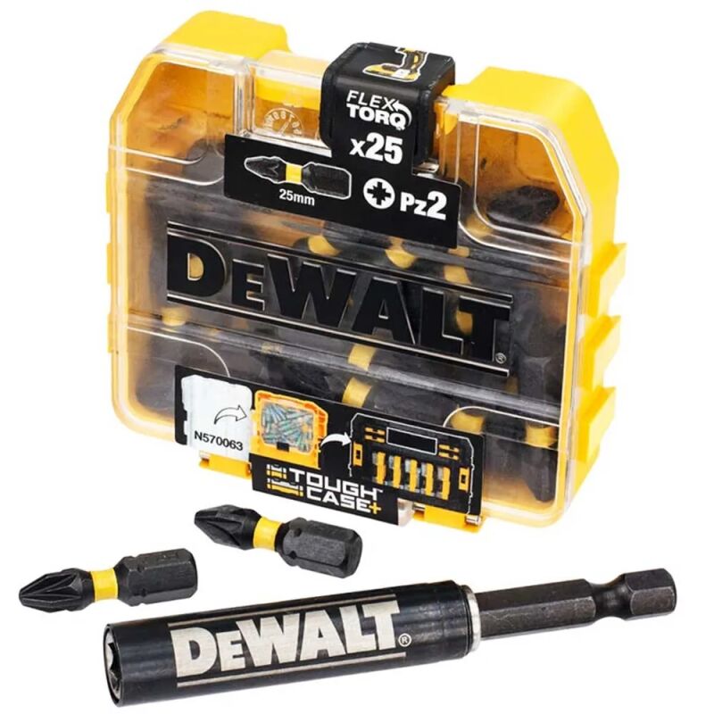 ΜΥΤΕΣ DEWALT DT70564T  FLEXTORQ PZD 2X25 ΜΕ ΑΝΤΑΠΤΟΡΑ, ΣΕΤ 25ΤΕΜ