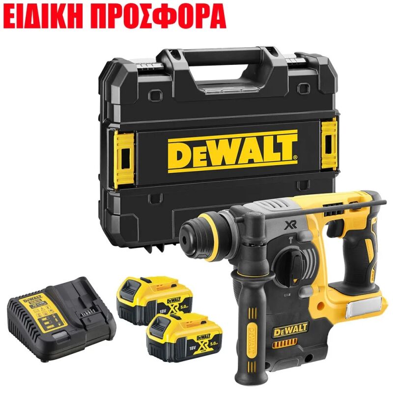 ΠΙΣΤΟΛΕΤΑ DEWALT DCH273P2T 18V SDS+ 2.1J ΜΕ 2Χ5.0Ah, TSTAK