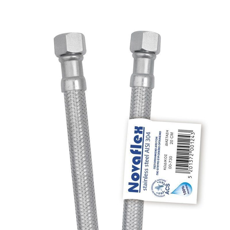 Σπιράλ συνδέσεως Inox Novaflex Viospiral θηλ.3/8*θηλ.3/8