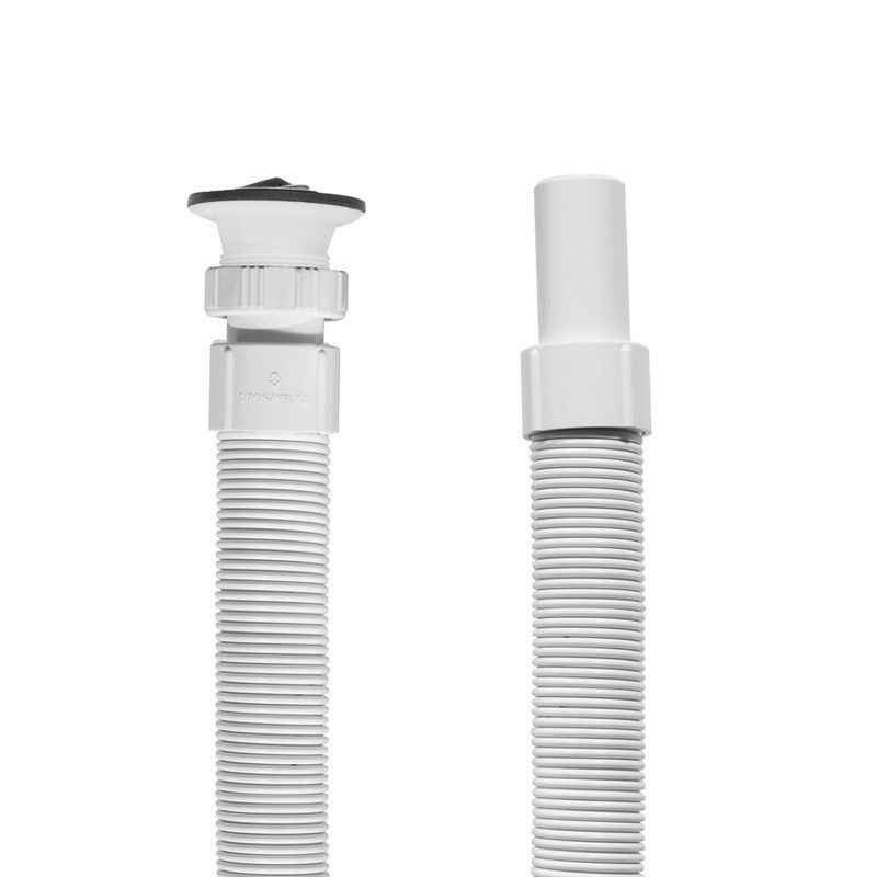 Σιφώνι νιπτήρος με πλαστικό παξιμάδι 1"1/4*Ø32mm Viospiral