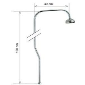 Βέργα ντουζίερας 3/4 120cm viospiral