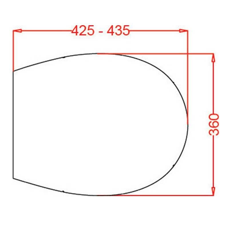 Κάλυμμα λεκάνης πλαστικό VEGA - Image 2