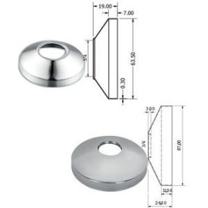 Ροζέτα μπαταρίας inox 3/4 viospiral