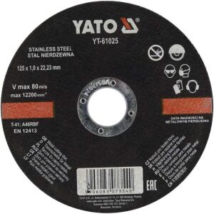 ΔΙΣΚΟΣ ΚΟΠΗΣ ΙΝΟΧ 125 Χ 1ΜΜ ΥΤ-61025