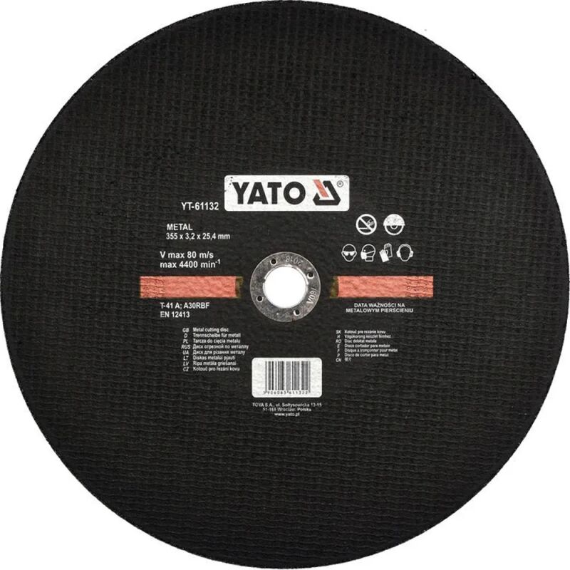 ΔΙΣΚΟΣ 355Χ3,2Χ25,4ΜΜ YT-61132