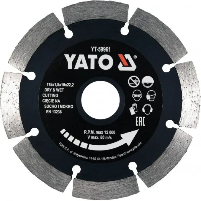 ΔΙΑΜΑΝΤΟΔΙΣΚΟΣ DRY & WET - 230.0MM-ΔΙΑΜΕΤΡΟΣ YATO