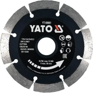 ΔΙΑΜΑΝΤΟΔΙΣΚΟΣ DRY & WET - 125.0MM-ΔΙΑΜΕΤΡΟΣ YATO