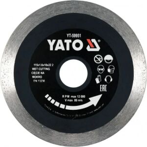 ΔΙΑΜΑΝΤΟΔΙΣΚΟΣ ΠΛΑΚΙΔΙΩΝ - 125.0MM-ΔΙΑΜΕΤΡΟΣ YATO