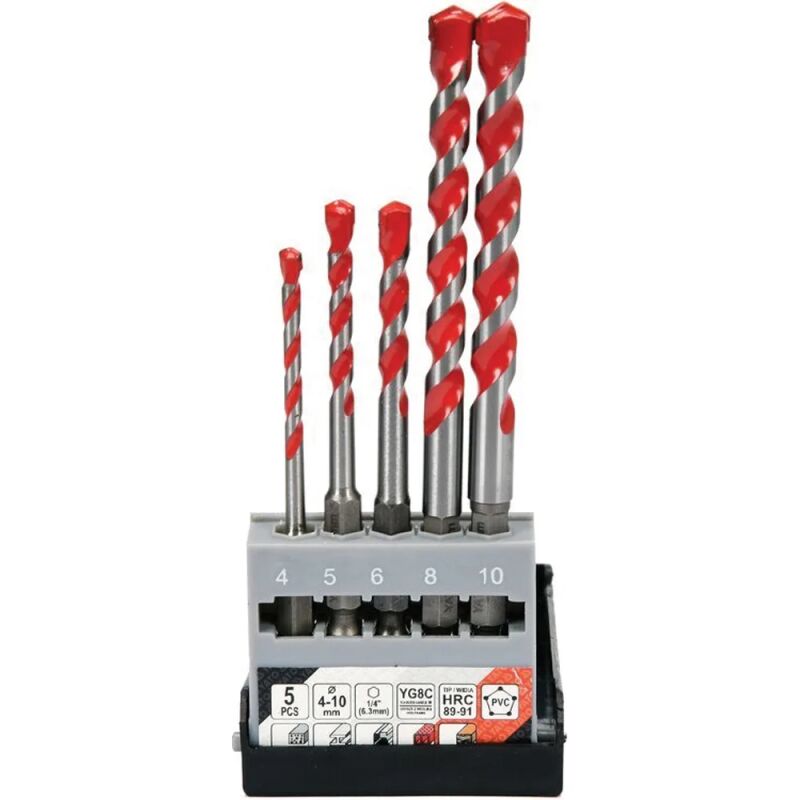 ΤΡΥΠΑΝΙA UNIVERSAL HEX ΣΕΤ 5 ΤΜΧ 4-10ΜM  YT-44789 - Image 2