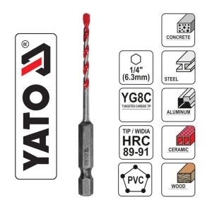 ΤΡΥΠΑΝΙ UNIVERSAL HEX - 5.0MM-ΔΙΑΜΕΤΡΟΣ YATO