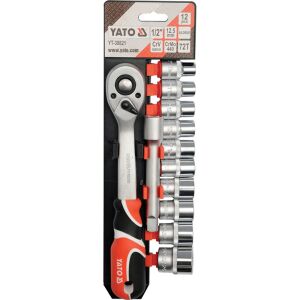 ΣΕΤ ΚΑΣΤΑΝΙΑΣ  1/2" 12ΤΜΧ. YT-38821 YATO