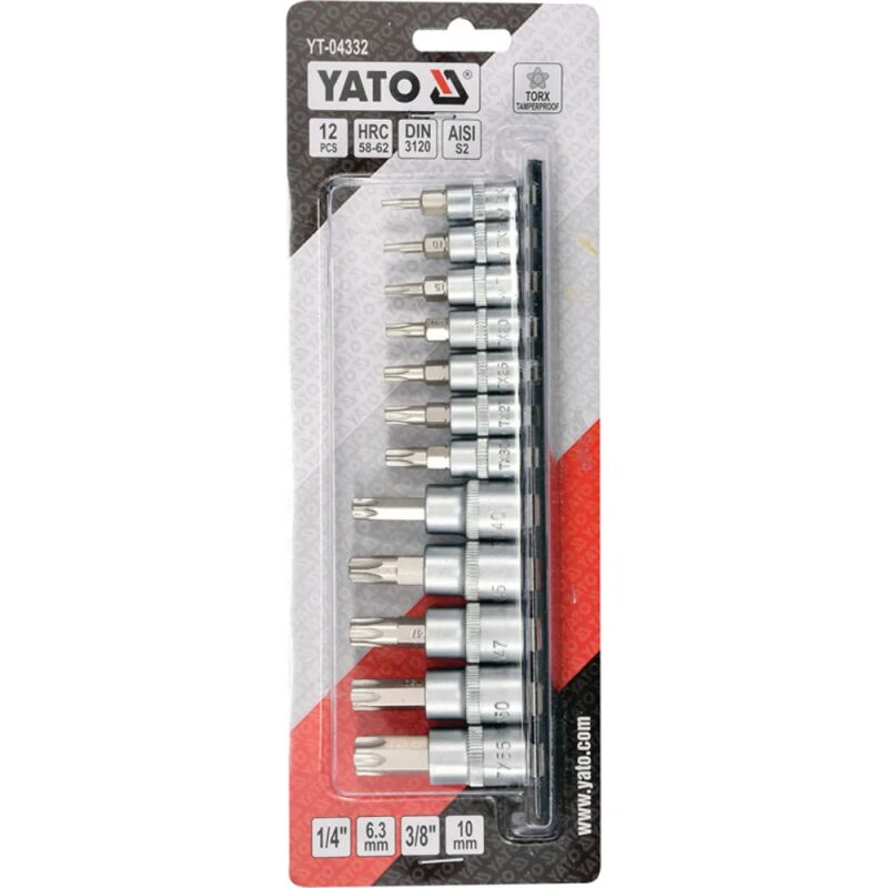 ΚΑΡΥΔΑΚΙΑ ΣΕΤ 12 ΤΕΜ 1/4-3/8 CR-V YT-04332 - Image 2