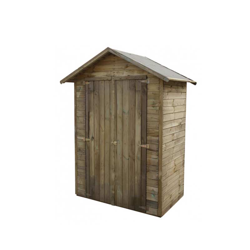 Αποθήκη εργαλείων κήπου ξύλινη με ασφαλτικό πανί