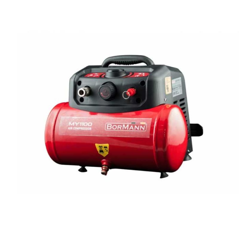 Φορητός Oil-Free αεροσυμπιεστής 1.5HP 6Lt BORMANN