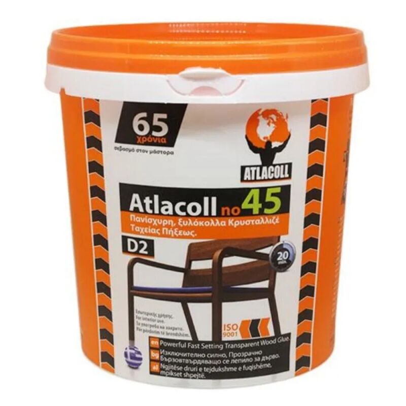ATLACOLL No.45 20kgr ξυλόκολλα ταχείας πήξης εσωτερικής χρήσης