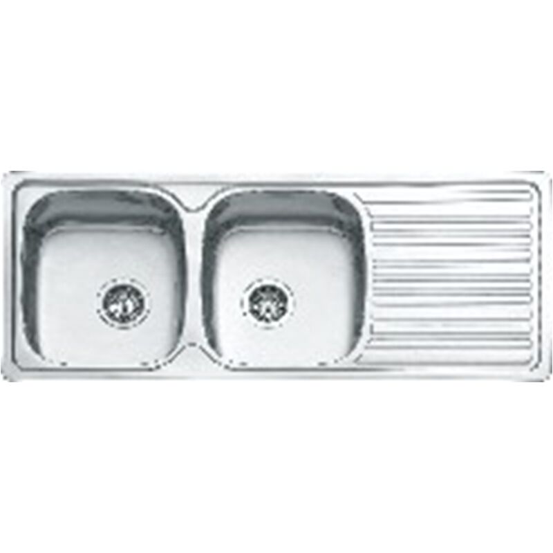 ΝΕΡΟΧ. ΑΝΟΞ 2 ΓΟΥΡΝΕΣ + ΜΑΞ. 1180x480x185mm GEMAN SINK