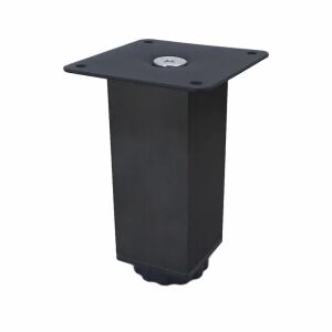 Πόδι τετράγωνο 38x38 Υ100mm μαύρο ματ βάση ζάμακ