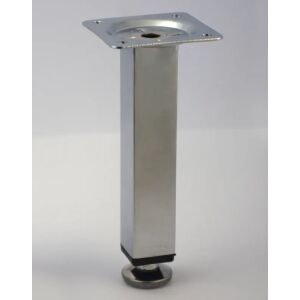 ΠΟΔΙ ΤΕΤΡΑΓΩΝΟ 25Χ25-Υ150mm ΝΙΚΕΛ ΣΑΤΙΝΕ