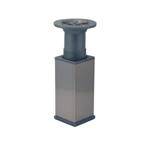 Πόδι αλουμινίου 40x40mm 250mm νίκελ ματ