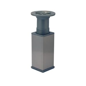 Πόδι αλουμινίου 40x40mm 200mm χρωμίου