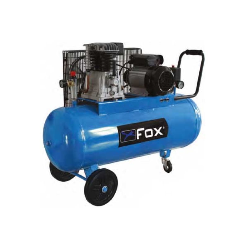 Αεροσυμπιεστής 100lt με ιμάντα FOX 3HP