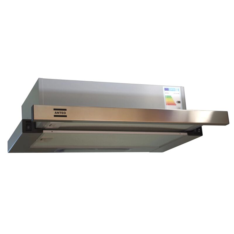 Απορροφητήρας ΣΥΡΟΜΕΝΟΣ INOX 2 ΜΟΤΕΡ SILVER ANTEO AA-450