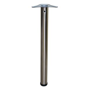 ΠΟΔΙΑ ΤΡΑΠΕΖΙΟΥ Φ80x710mm BRUSHED ΝΙΚΕΛ (Σετ 4 τεμ.)