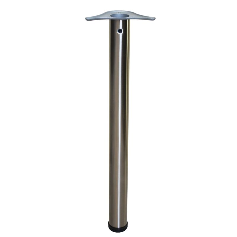 ΠΟΔΙΑ ΤΡΑΠΕΖΙΟΥ Φ80x710mm BRUSHED ΝΙΚΕΛ (Σετ 4 τεμ.)